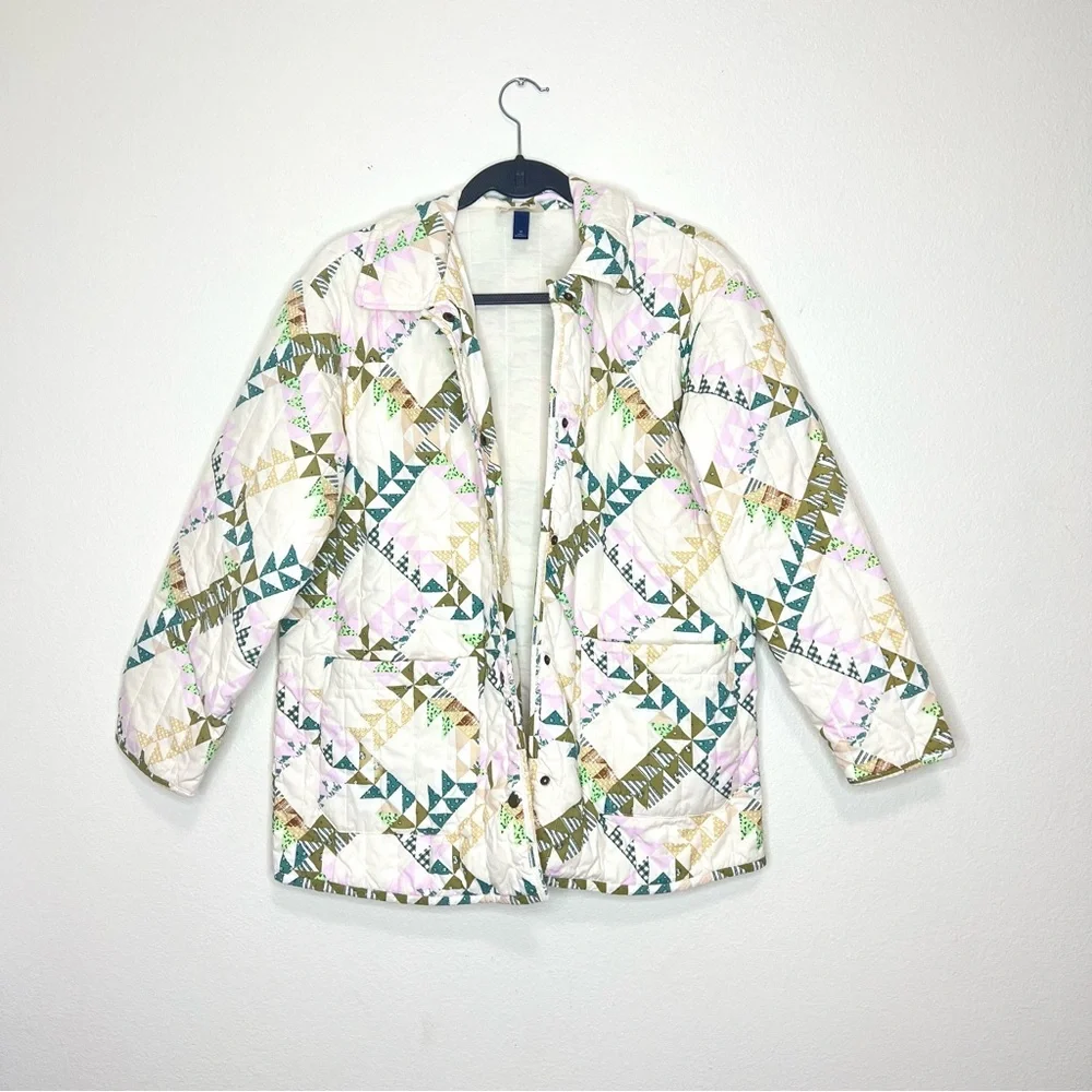 Universal Thread Multicolor Quilted Jacket - Picture 4 of 5